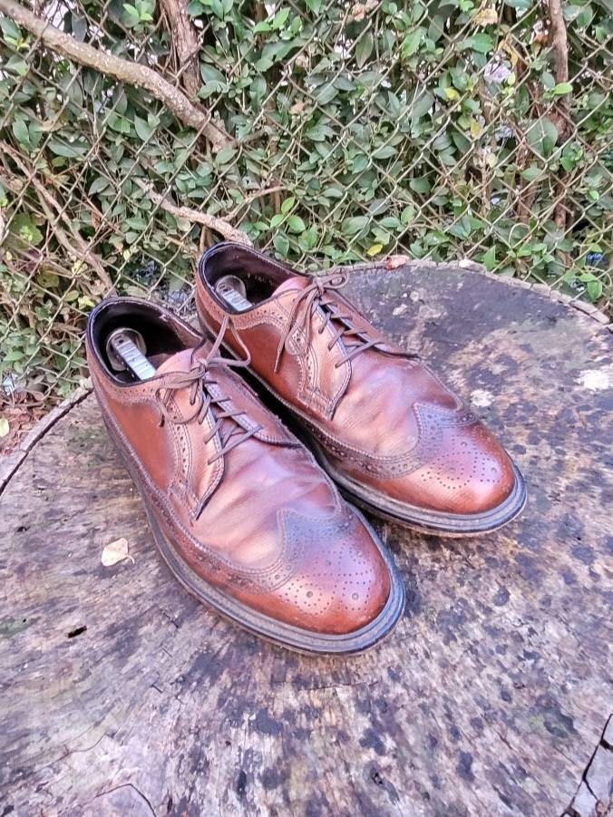 9 EEE Vintage 60s Florsheim Imperial Kenmoor Wingtip 30047 9 EEE Vintage 60s Florsheim Imperial Kenmoor Wingtip 30047