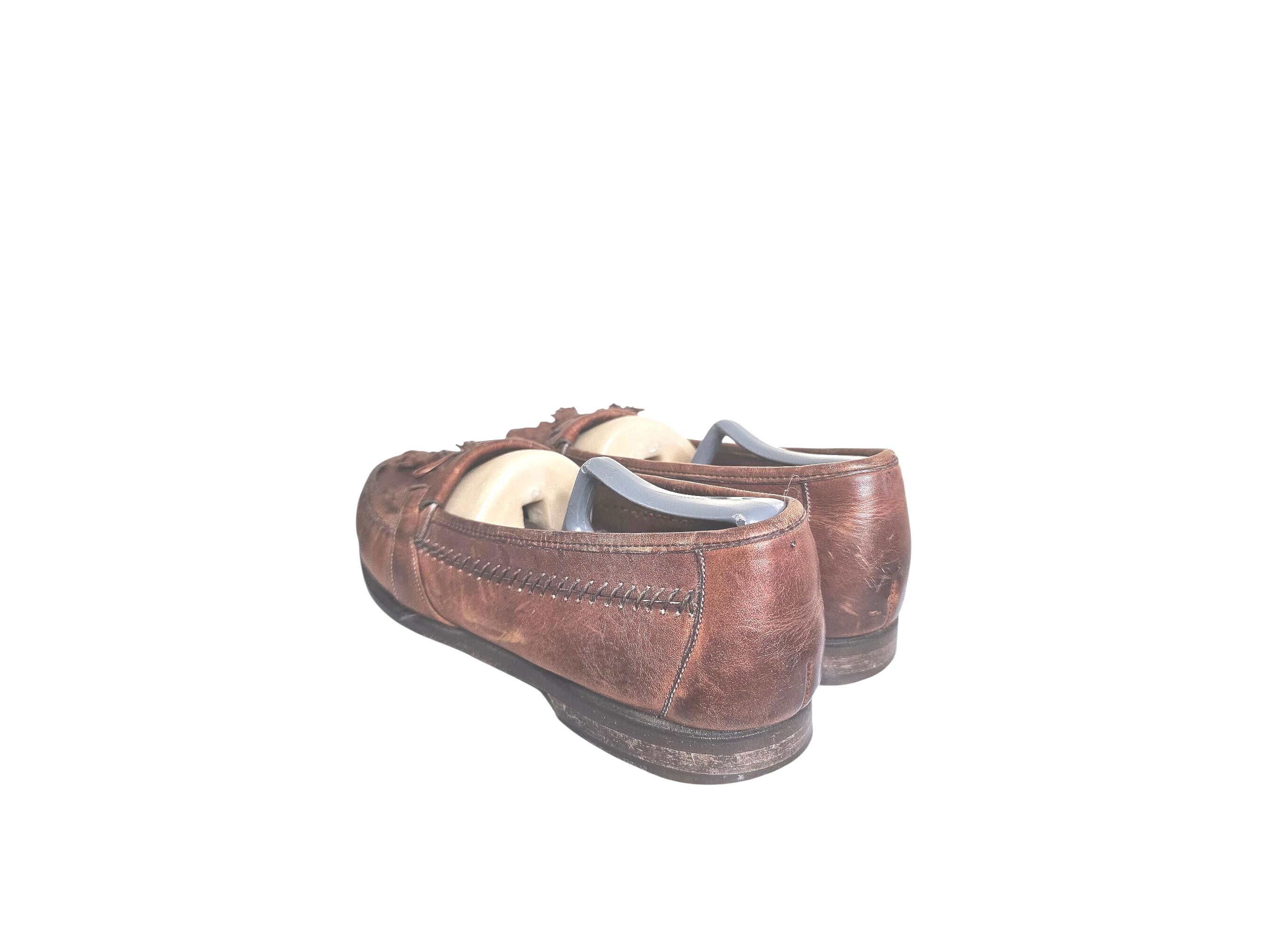 Johnston & Murphy Signature Kiltie Tassel Brown Loafer Dress 
