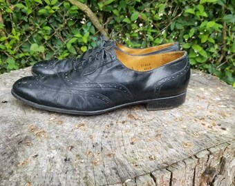 Vintage Sz 11.5 Johnston and Murphy Crown Aristocraft Black  display picture 1