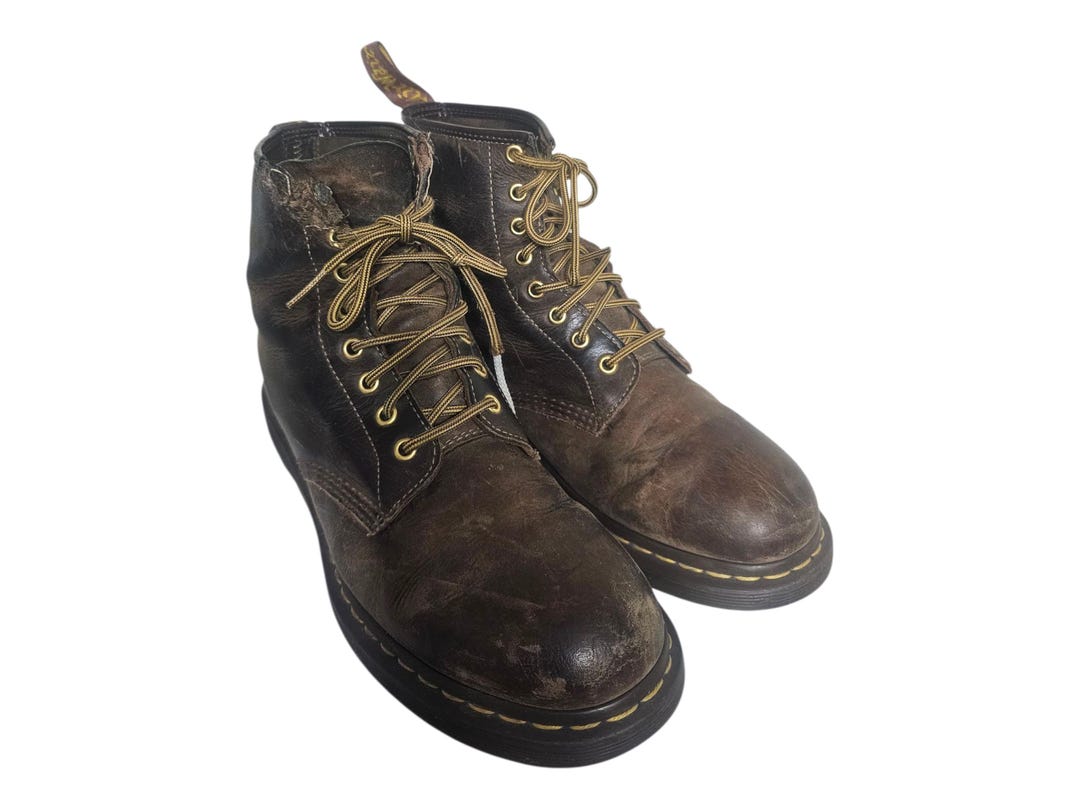Dr.‎ Martens Brown Leather Air Wair Boots Size 8 s-l400.jpg main image 3