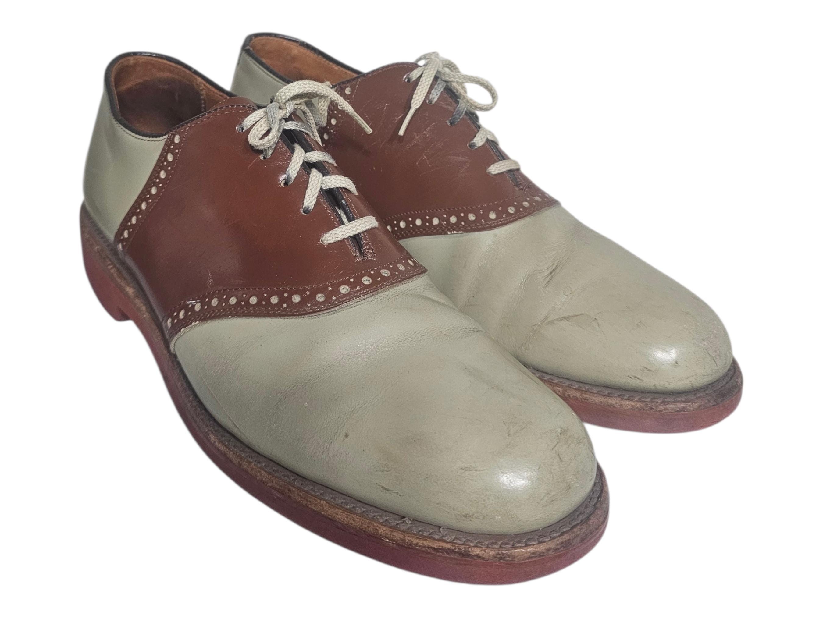 Vintage Cole Haan Saddle Oxfords Two-tone Leather USA Made  display picture 3