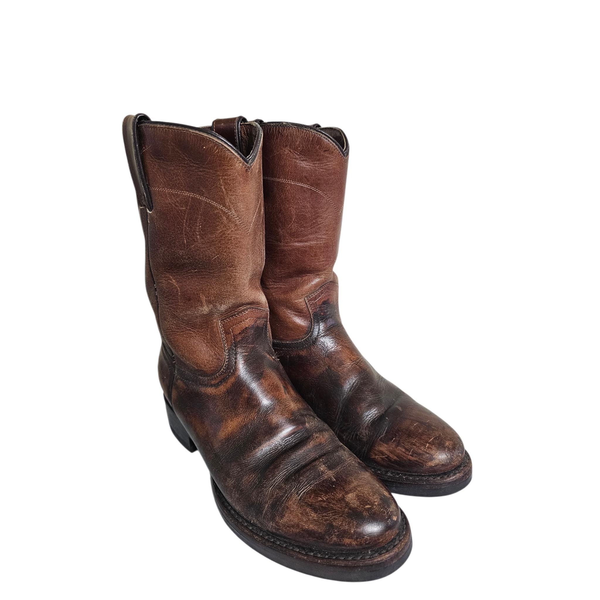 美品✨Rio Grande リオグランデ　ウエスタンブーツ　ブラウン　リザード Rio grande boots - Etsy 日本