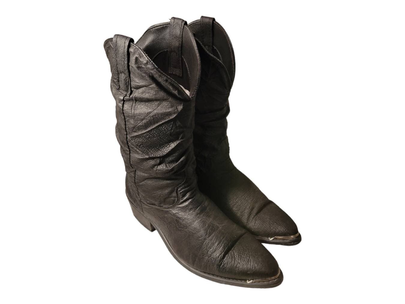 Verbergen Amerika Poort Dingo 15240 Slouch Cowboy Boots Black Pigskin Leather Western - Etsy Denmark