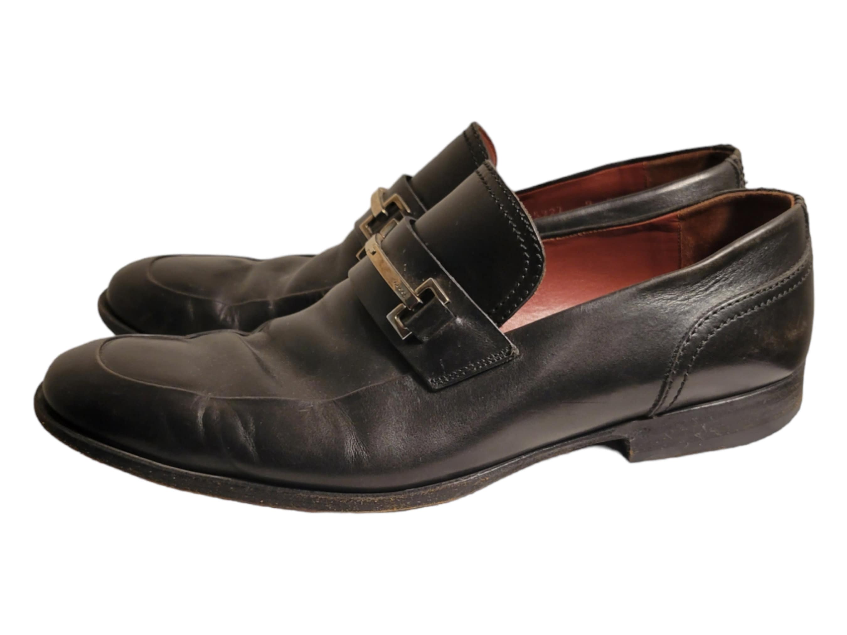 Authentic Later 1980s Era Black Leather Gucci Loafers. Made 