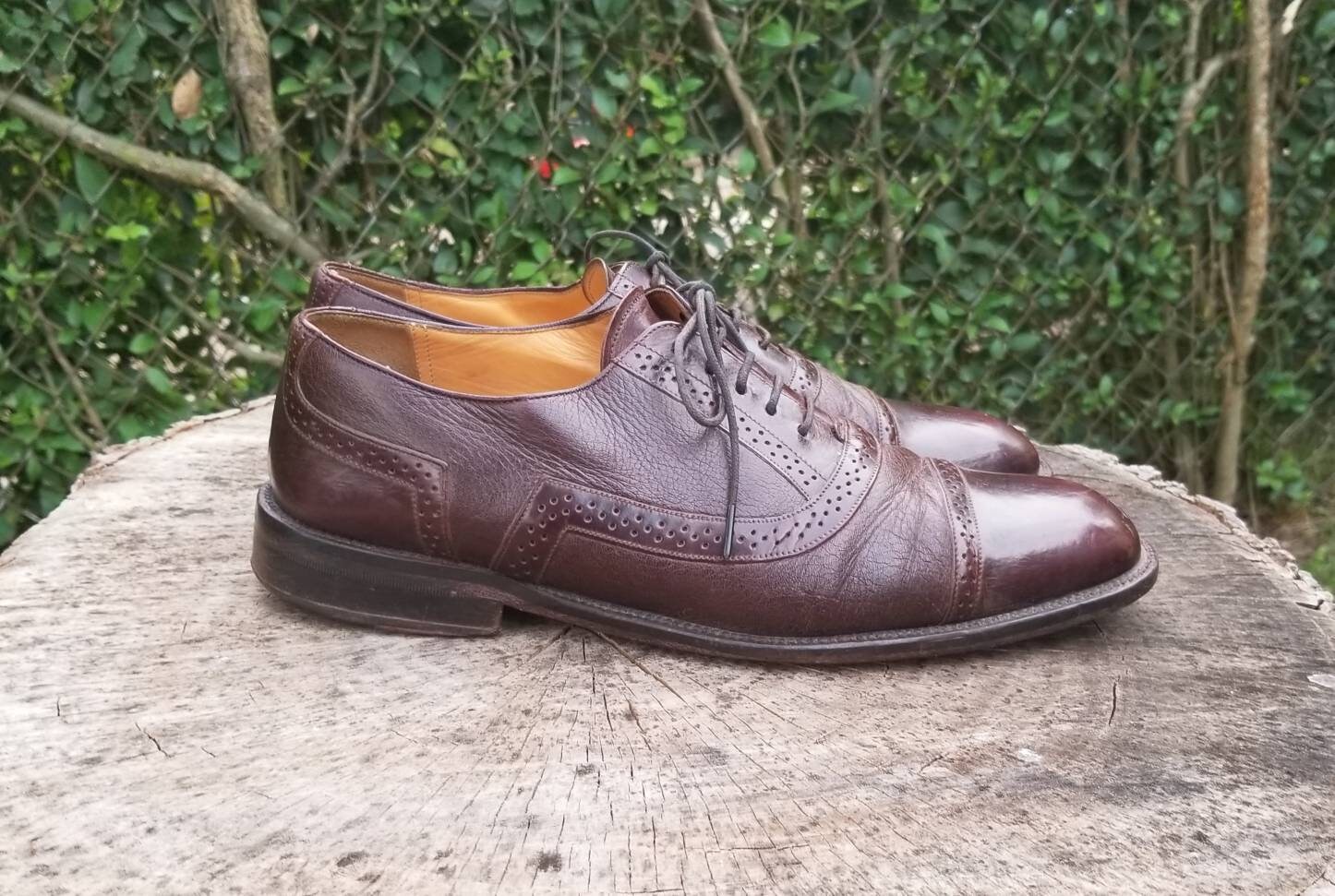 80s vintage leather shoes （MADE IN ITLY） Vintage 80s Amalfi Black Leather Shoes/ Black Calcio Calf