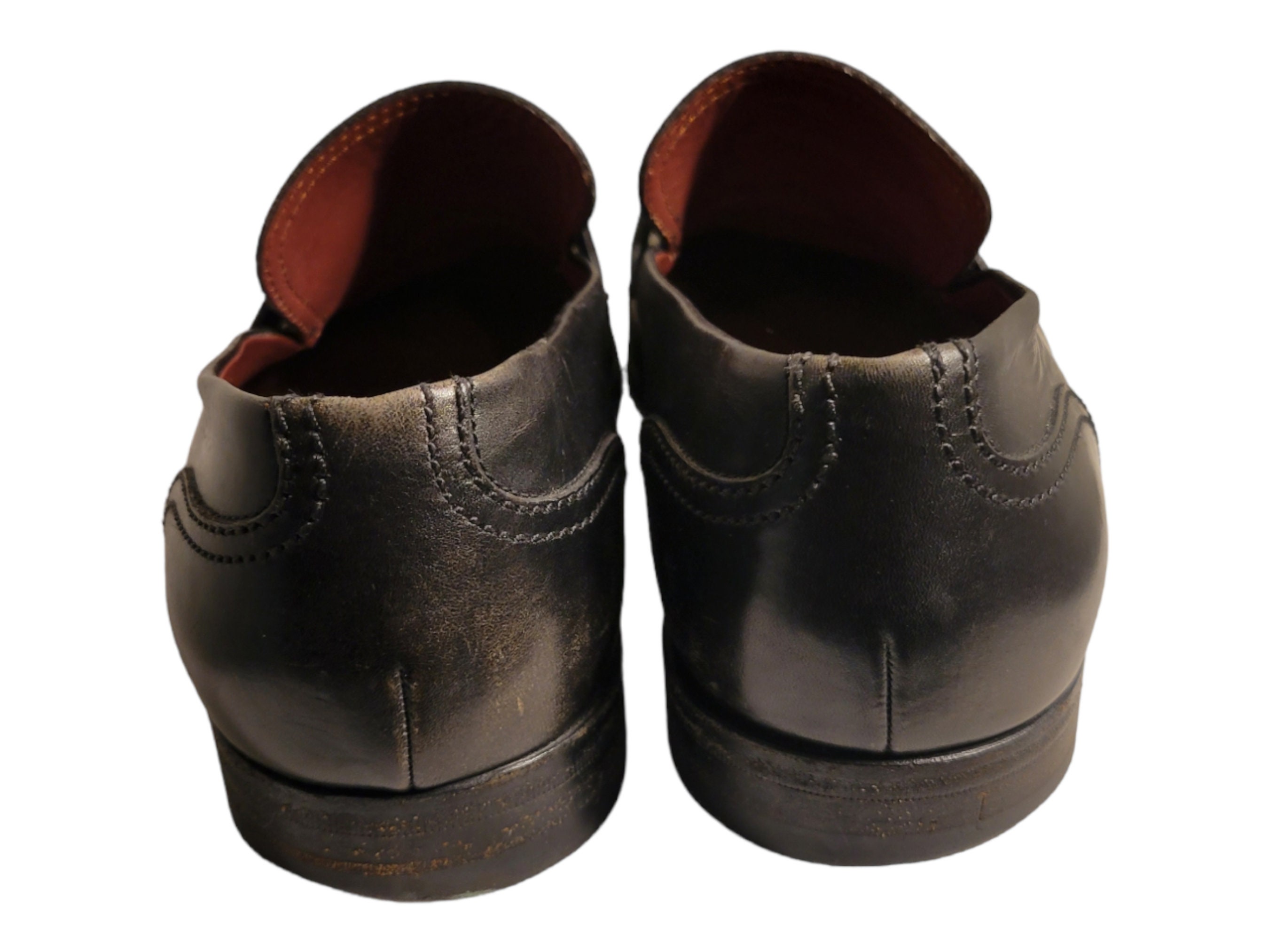 Authentic Later 1980s Era Black Leather Gucci Loafers. Made  display picture 3