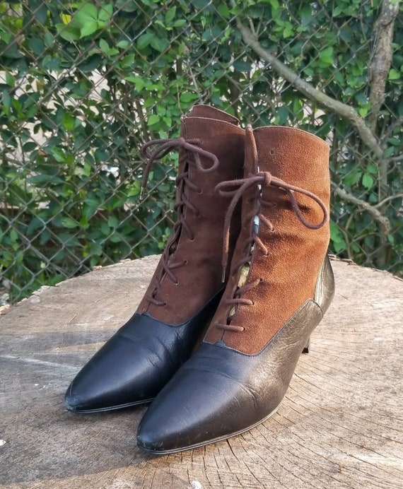 80's style ankle boots