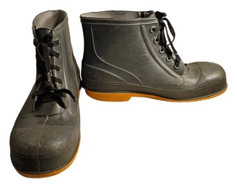 その他 cane LACROSSE Ansi Z41 PT99 Safety Steel Toe Rubber Work Boots