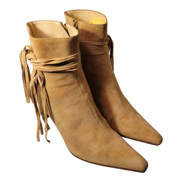 FRINGED ANKLE BOOTS main image 1