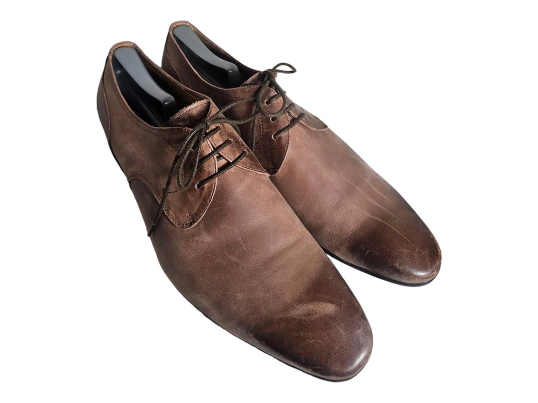 Men Bacco Bucci Mocha Brown Genuine Leather Dress Shoes Size  display picture 2