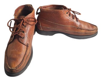 LL Bean Signature 7 D Brown Leather Jackman Ranger Moccasin  display picture 1