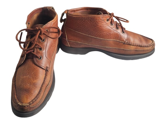 LL Bean Signature 7 D Brown Leather Jackman Ranger Moccasin Toe