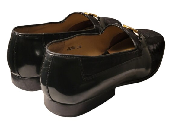 Vintage Giorgio Brutini Patent Leather and Fabric Slip on  display picture 1