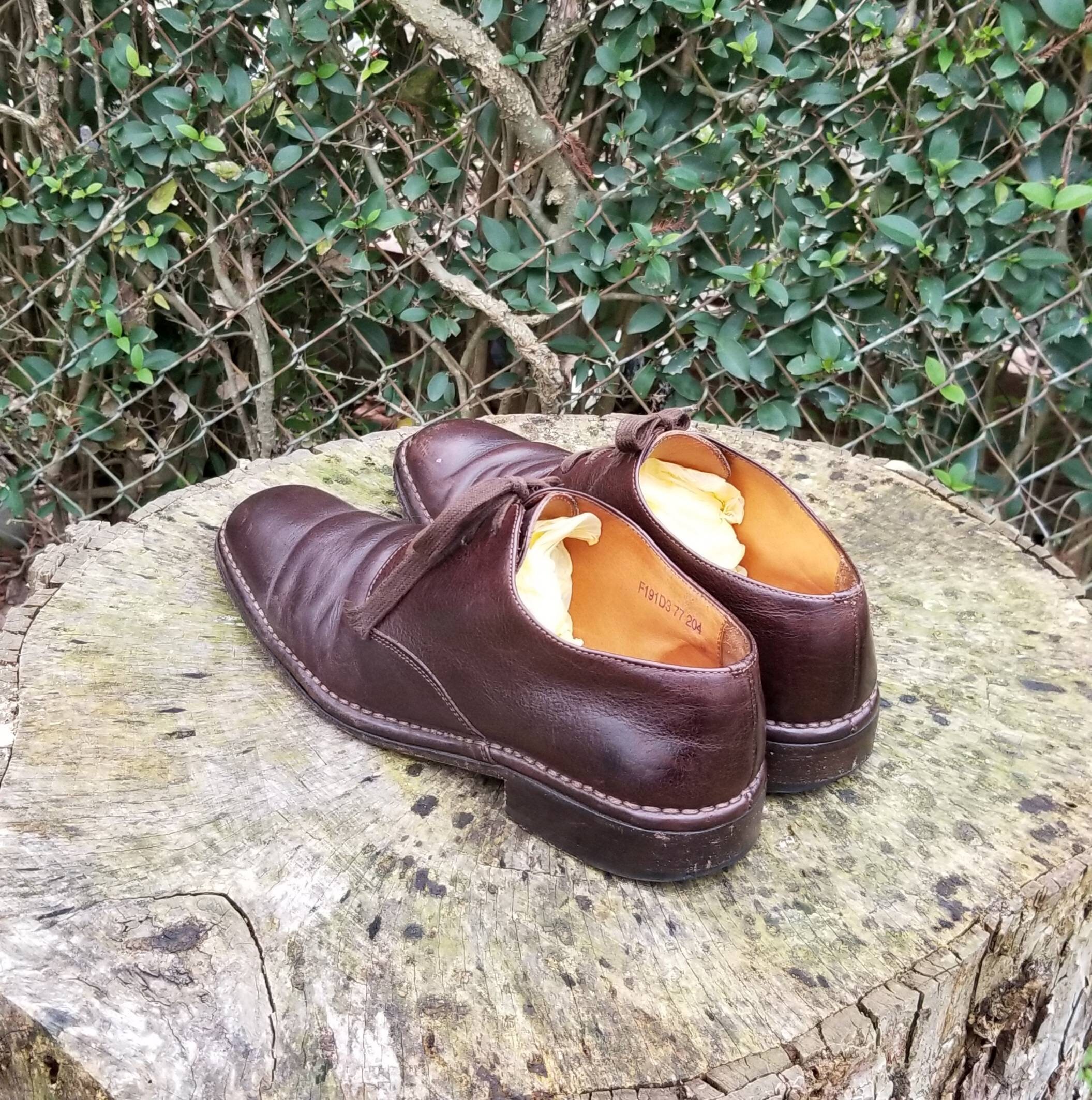 John Varvatos Stanton Derby Oxfords: Hand-dyed Italian  display picture 1