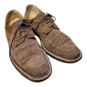 Mezlan Dress Shoes Mens 12 M Oxford Brown Suede Leather Lace Up Low Top Classic