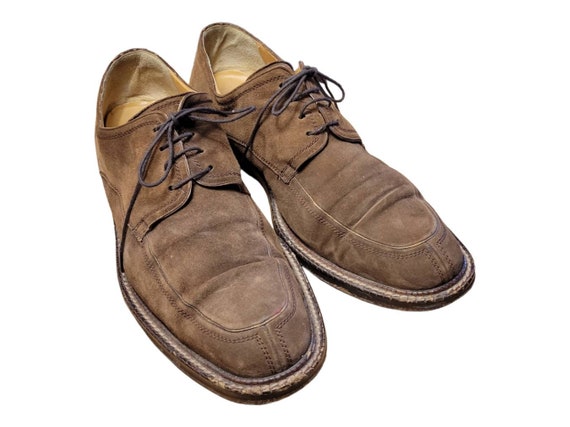 Mezlan Dress Shoes Mens 12 M Oxford Brown Suede Leather Lace up