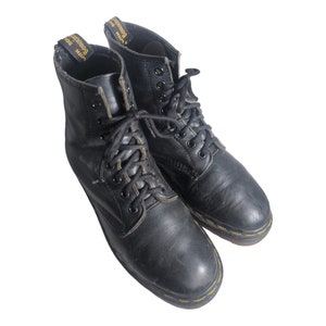 Dr Martens VINTAGE 1460 Bex Crazy Horse Leather Lace Up Boots- Brown- Ladies 6-6.5