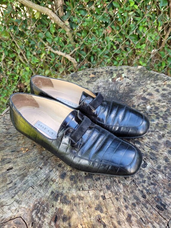 Vintage Ann Klein Black Loafers/ Women 