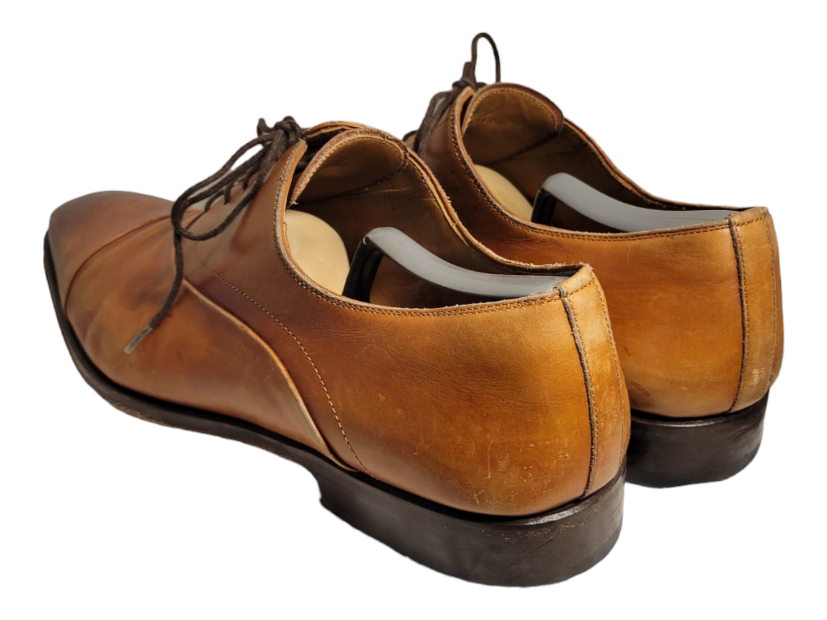 Magnanni Men\'s Saffron Oxford Cap Toe Dress Shoe Tan Brown Leather Vista Men main image 2