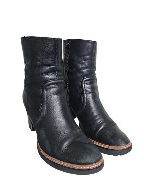 Naturalizer Catie Block Heel Booties Black Size 8.5M
