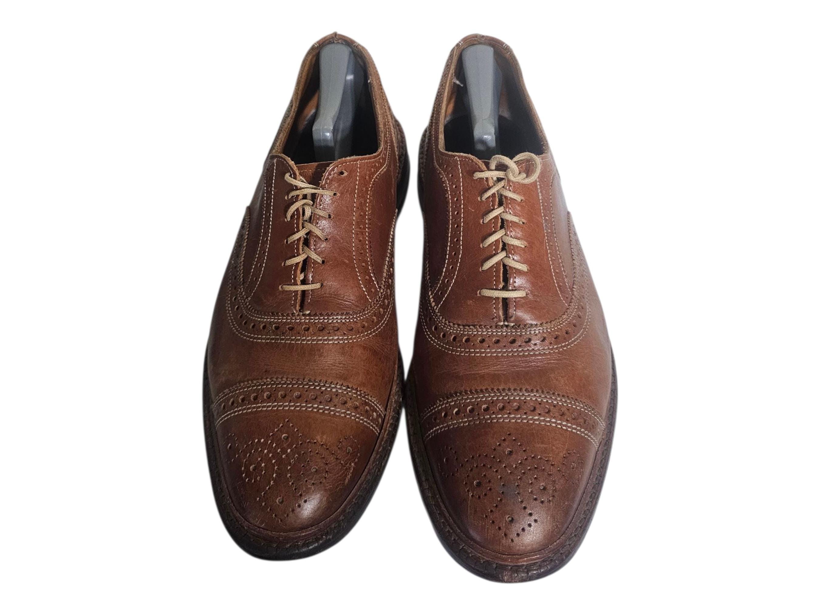 Allen Edmonds Mctavish Men 11 D Wingtip Oxford Shoes Brown  display picture 2