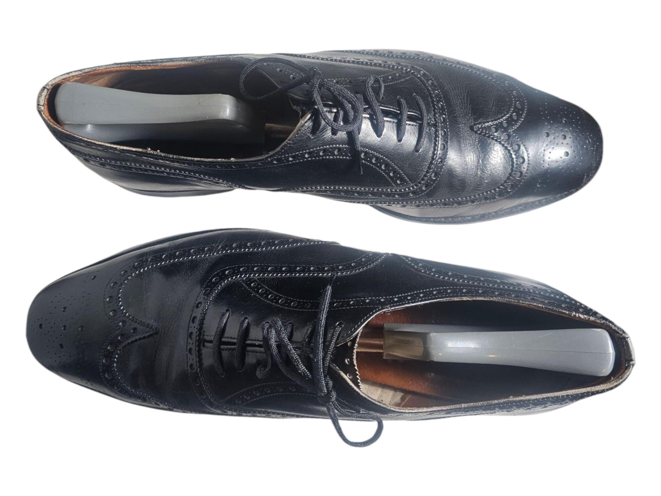 Churchs‎ Black Leather Mens Wingtip Dress Shoe Size 9 Excellent Vintage CHURCH main image 3