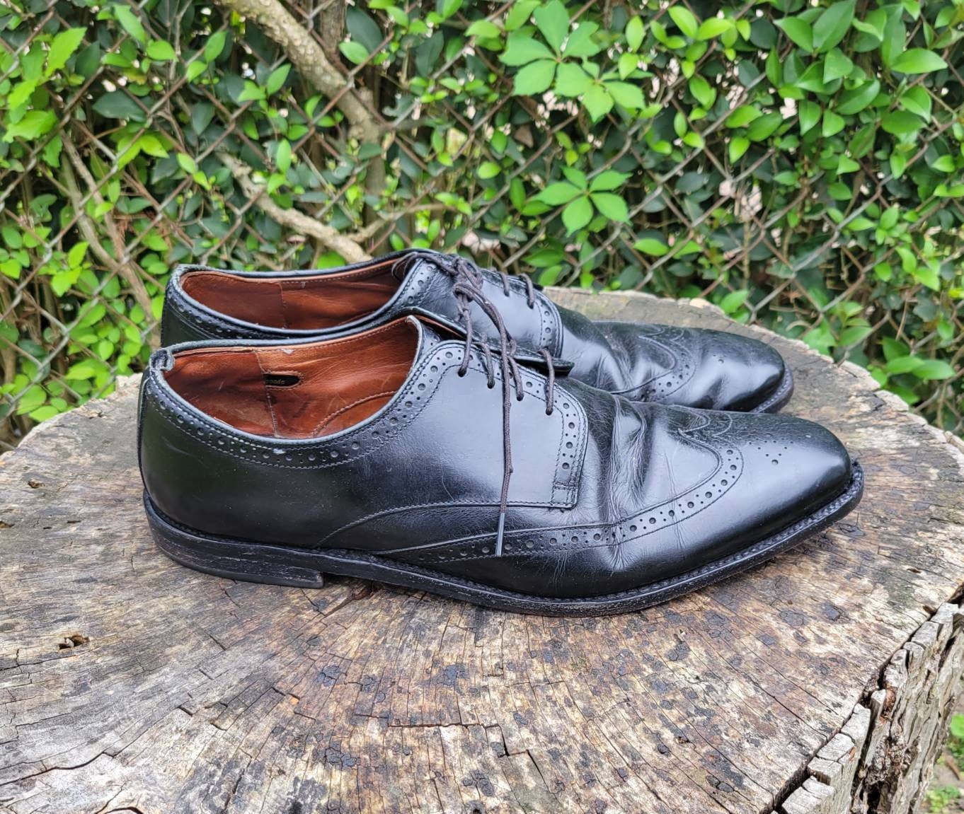 Allen Edmonds Bel Air Wingtip Oxford Dress Shoes - Black 