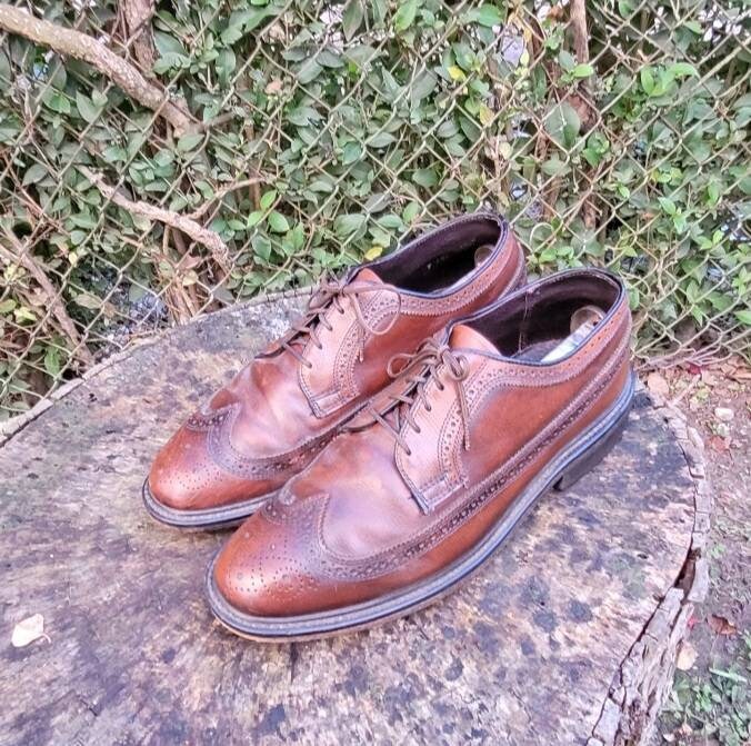 9 EEE Vintage 60s Florsheim Imperial Kenmoor Wingtip 30047 9 EEE Vintage 60s Florsheim Imperial Kenmoor Wingtip 30047