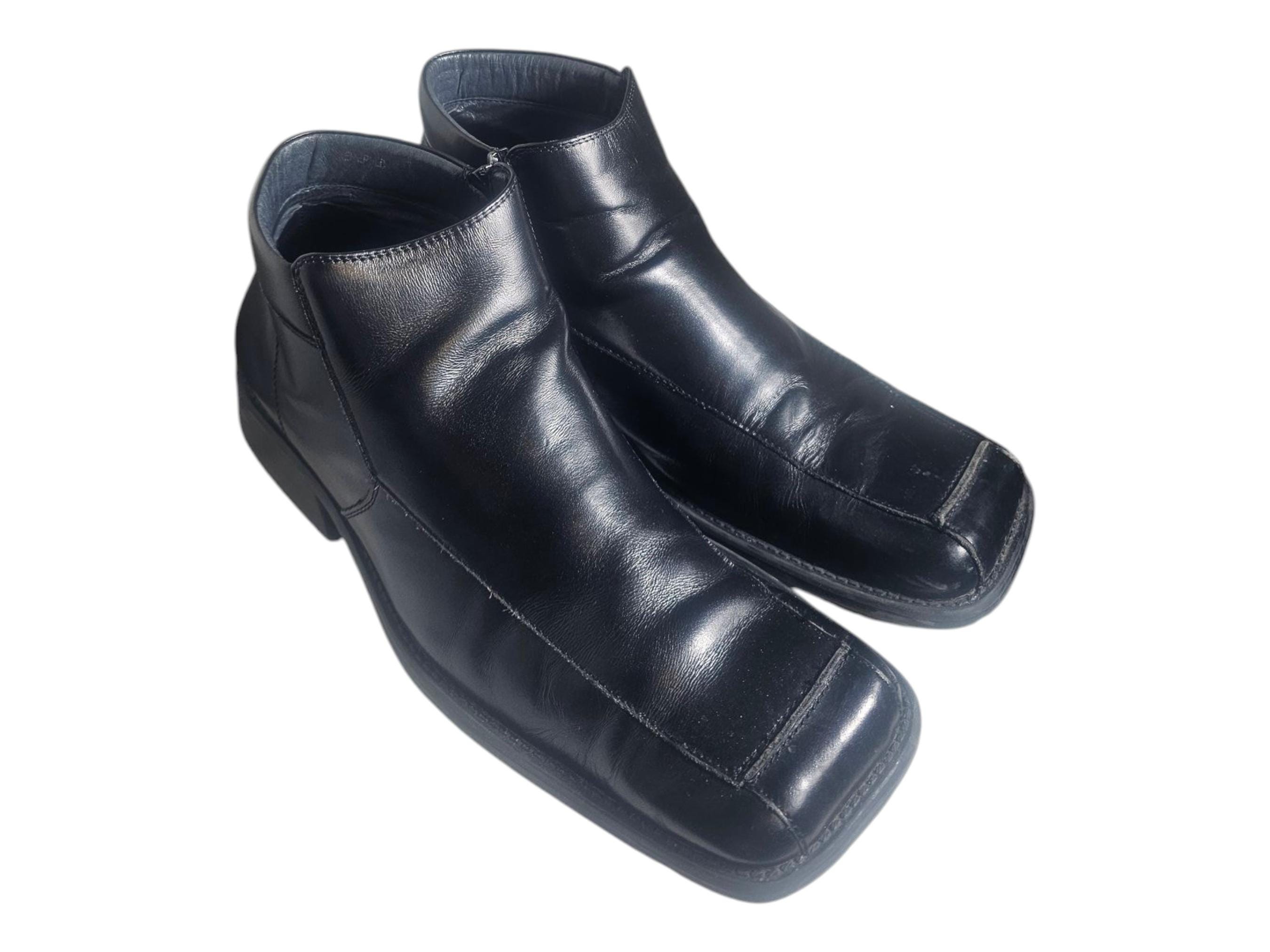 MADDEN Mens Black Cushioned Round Square Toe Block Heel Chelsea 11 M Amazon.com | Madden Mens Gray Cushioned Goring Maxxin Round  main image 3