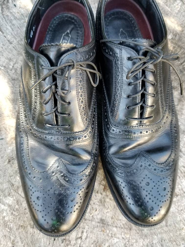 Sz 8 Vintage Wingtip Shoes From Florsheim Imperial - Etsy