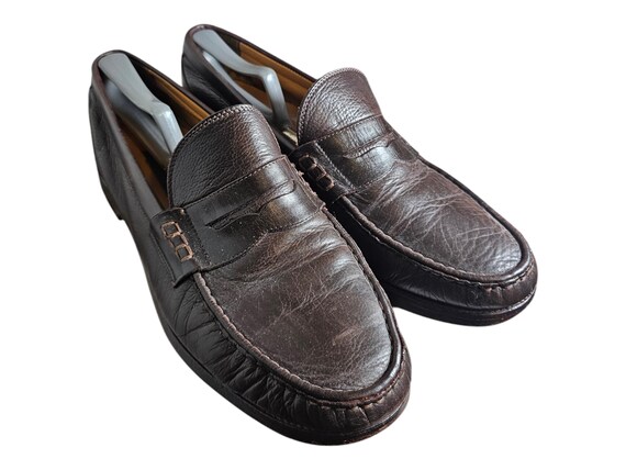 Johnston and Murphy loafer size 13 JOHNSTON & MURPHY SIZE 13 GRAY NUBUCK HODGES PERFED LOAFER  main image 4