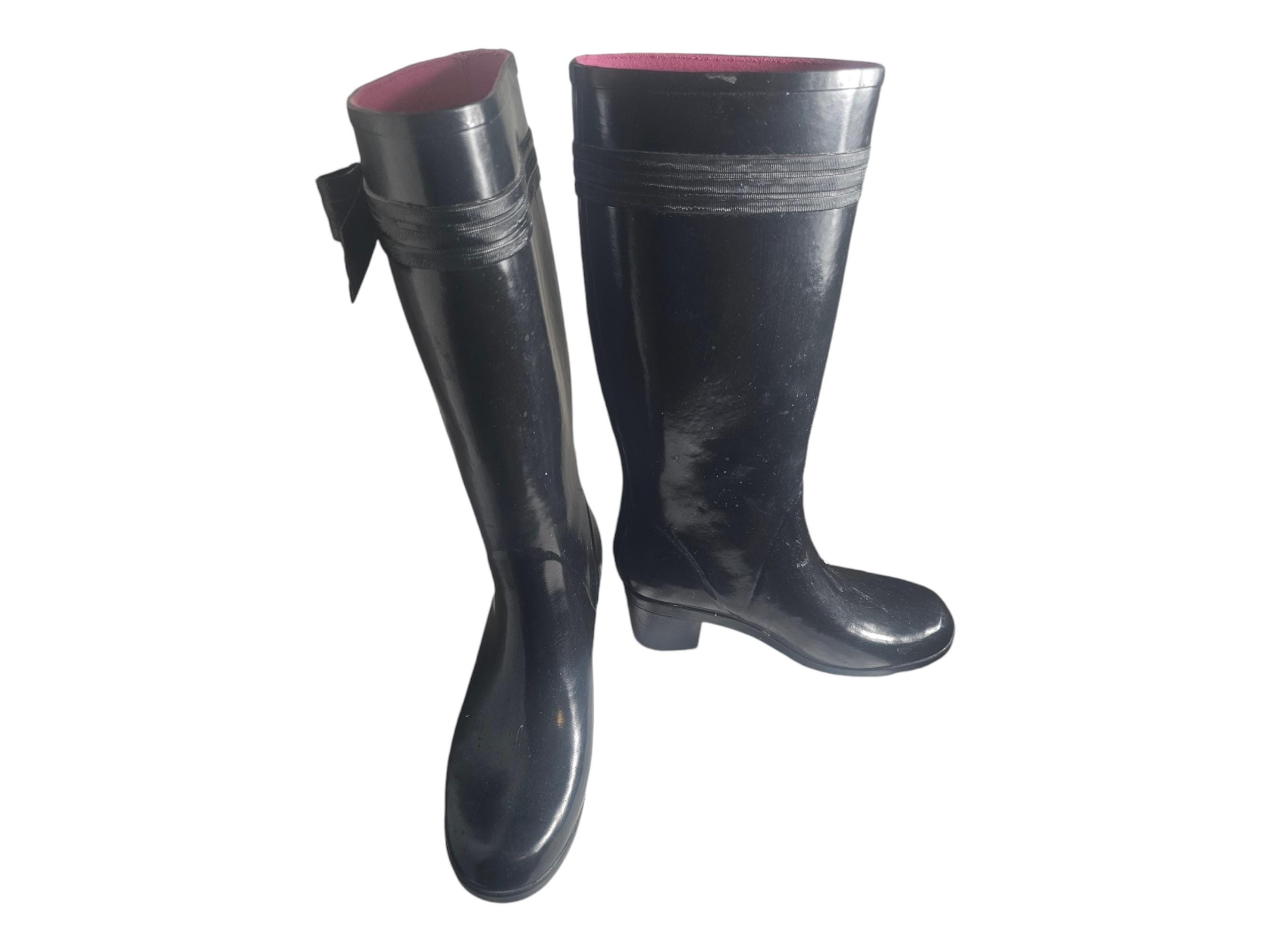 Kate Spade Randi Tall Heeled Rain Boots Sz 9 - Etsy