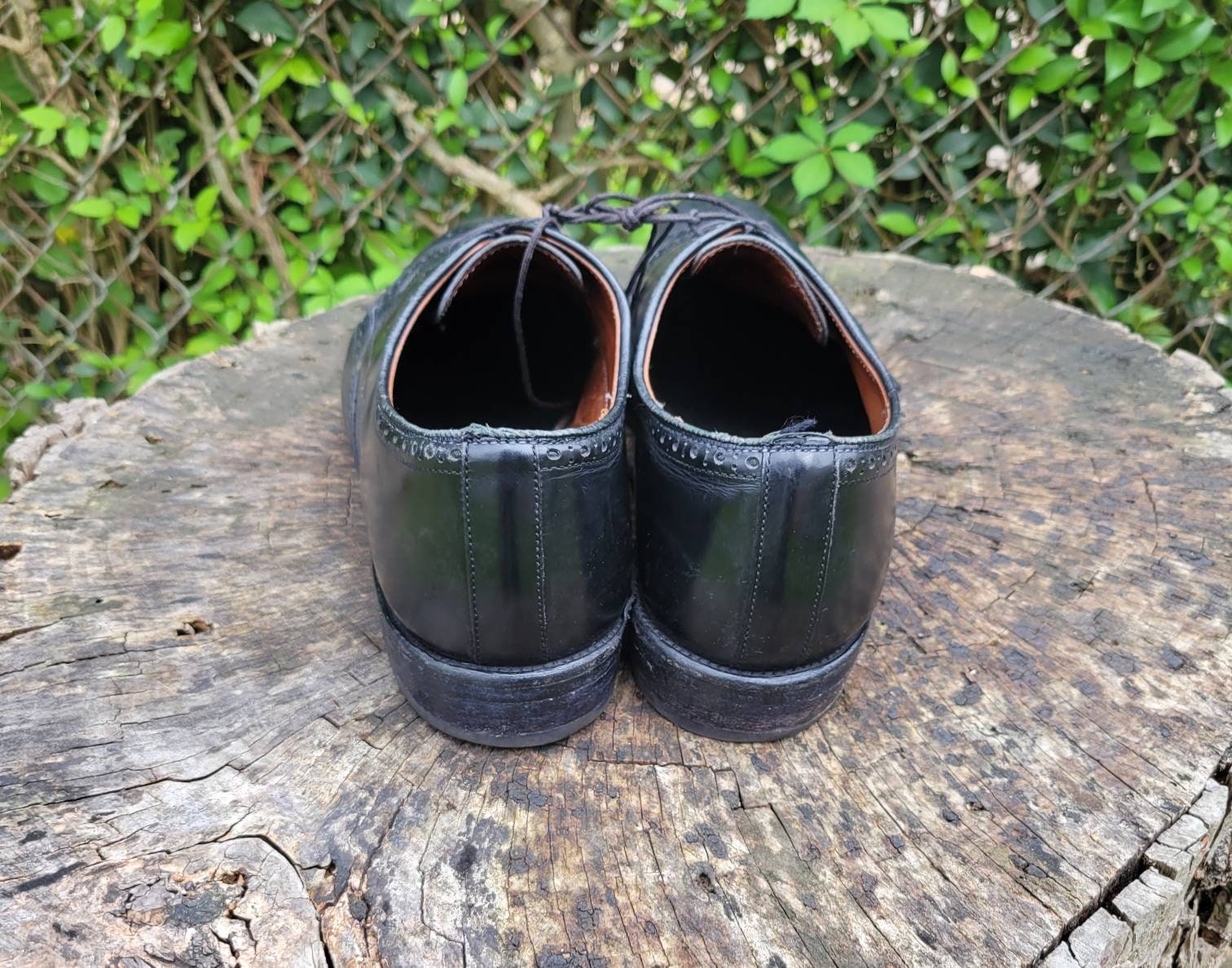 Allen Edmonds Concord Wingtip Oxford Dress Shoes Black Men Size 12 C Made In USA Allen Edmonds Black Wingtip Dress Shoes for Men for sale | eBay main image 4