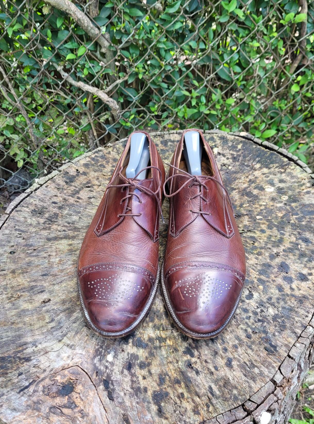 JOHNSTON & MURPHY ▪︎ Men\'s Vintage Lace up Dress Shoes in Burgundy, Size 13 2A Amazon.com | Johnston & Murphy Men main image 3