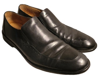 Zapatos de vestir venecianos Stockton de Johnston & Murphy para hombre, talla 12, hechos a mano en Italia.