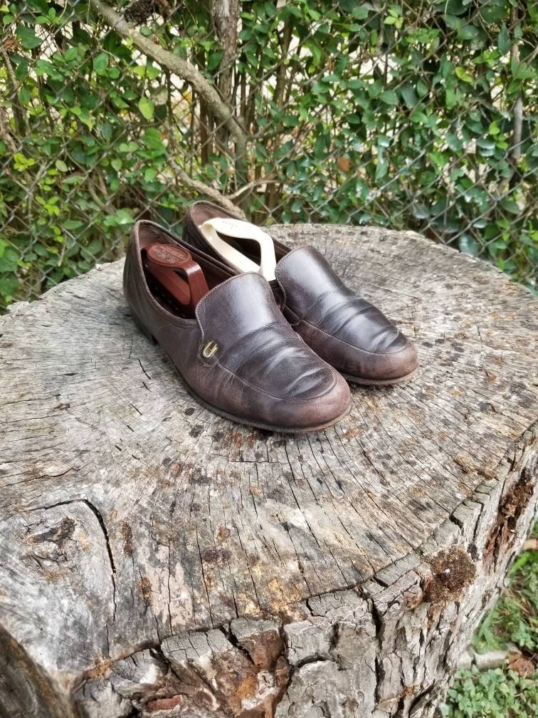 Bally Shoes Vintage Bally Leather Loafers Size 7.5 Color: 