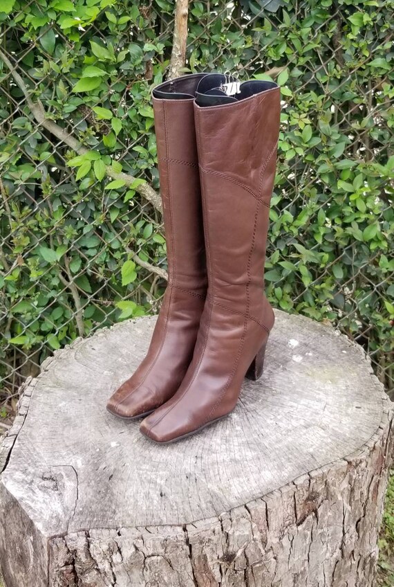Sz 7.5 Vintage Riding Boots By Nine West/Genuine L