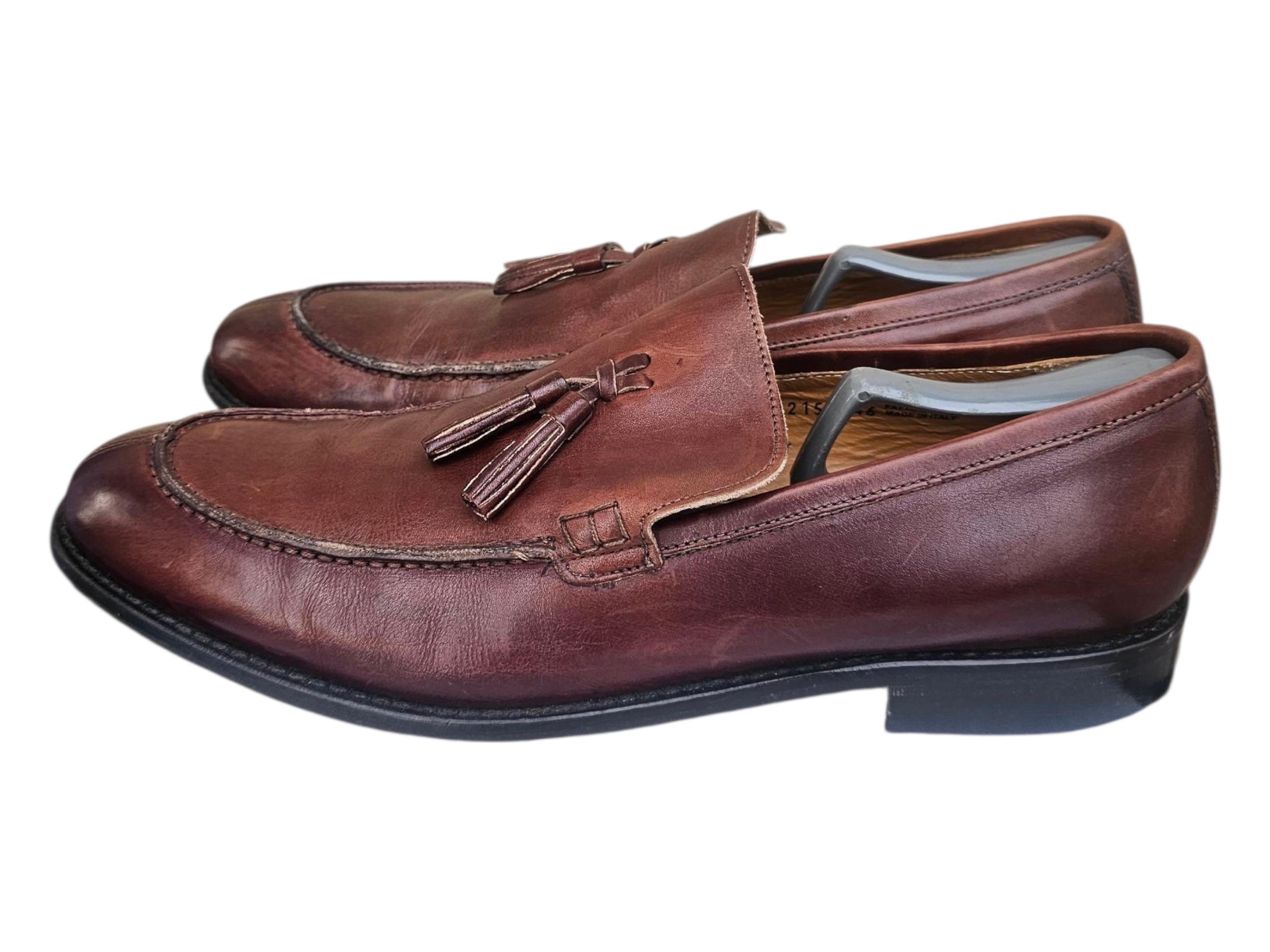 Saks Fifth Avenue Men\'s Dark Brown Leather Tassel Loafers Blacks Saks Fifth Avenue Men main image 4