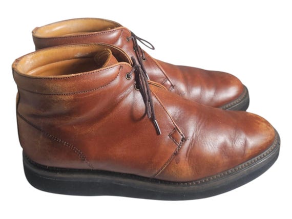George Cox Barrie Ltd Custom Grade England Men Brown Leather 
