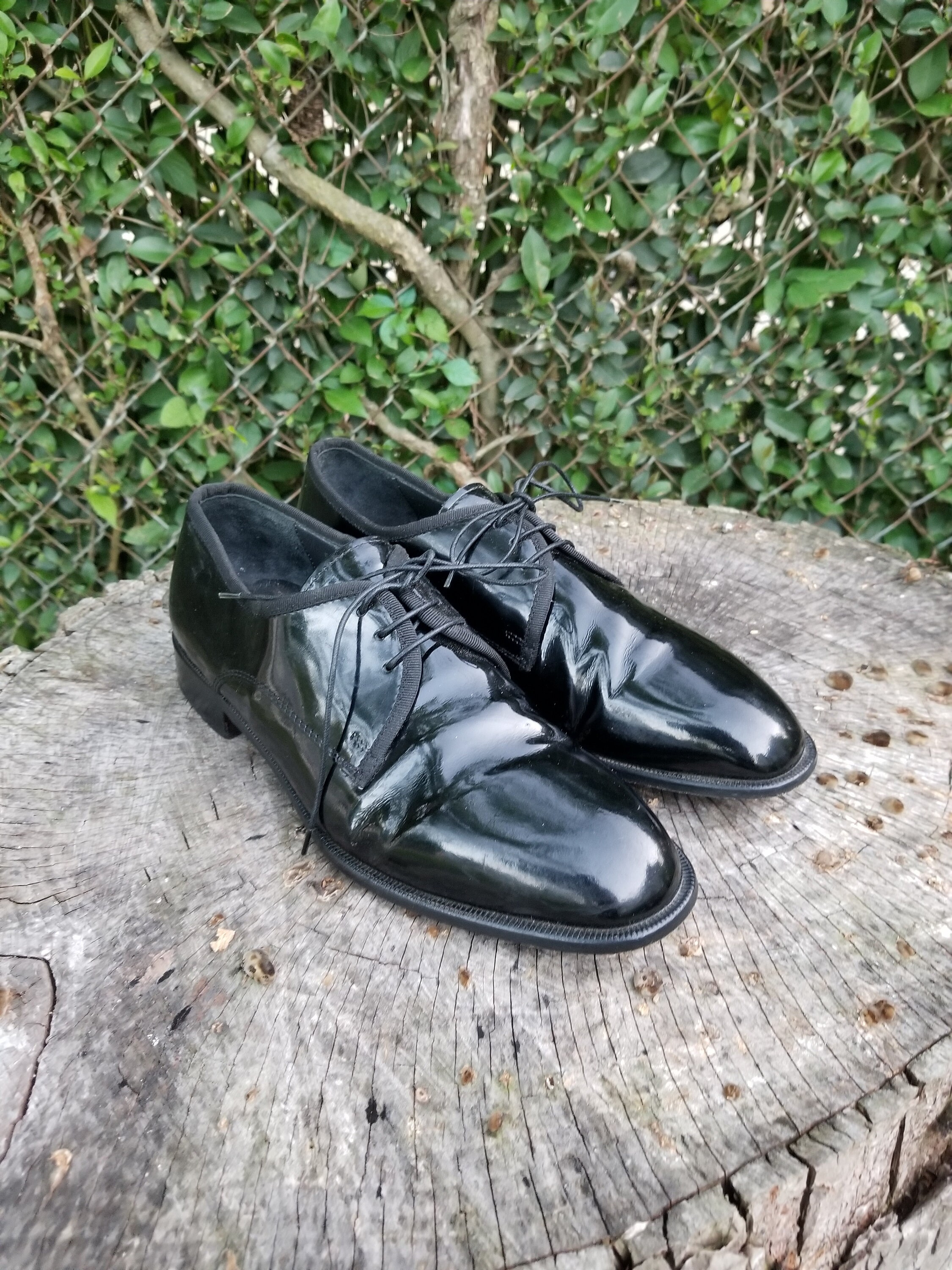 Pronto Uomo Firenze Dress Shoes Formal Tux Black Patent 