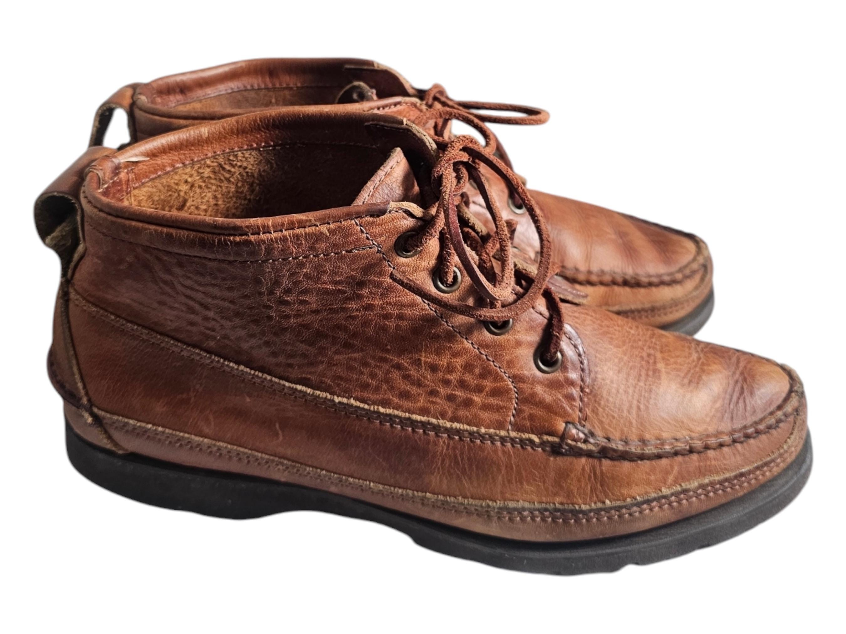 LL Bean Signature 7 D Brown Leather Jackman Ranger Moccasin 
