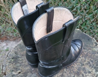 Vintage SONORA BOOTS Black Roper Boots/authentic Sonora