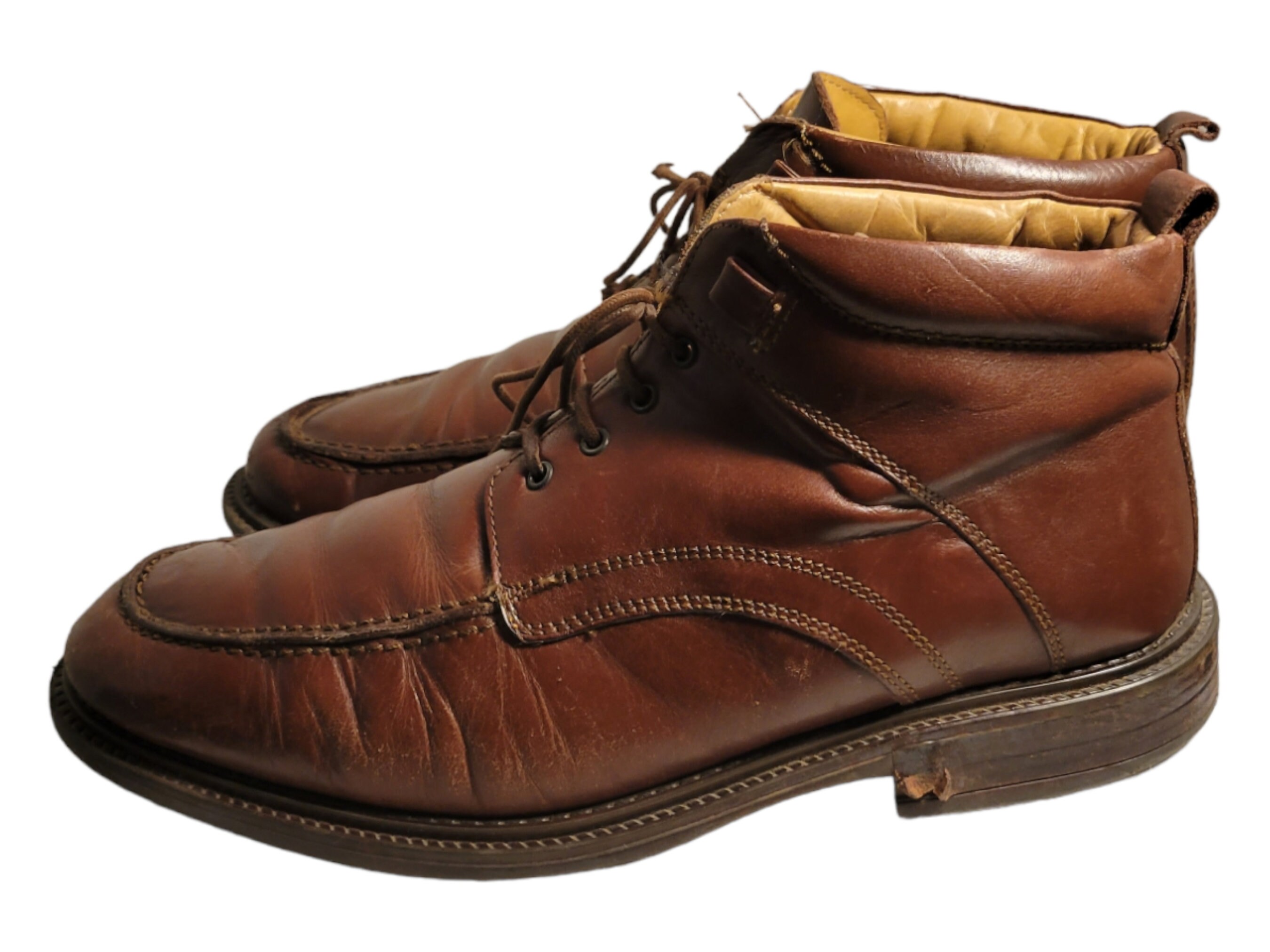 EASE by Florsheim Mens Leather Brown Chukka Boots Italy  display picture 2