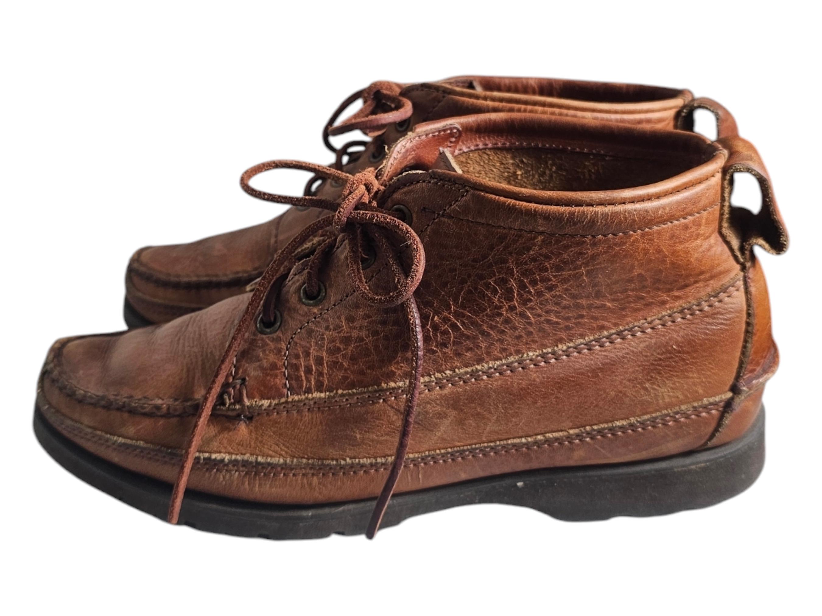LL Bean Signature 7 D Brown Leather Jackman Ranger Moccasin 
