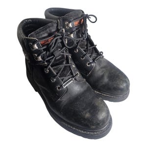 Harley- Davidson Men’s Black Leather Lace up Boots(size 11) Harley-Davidson Men main image 3