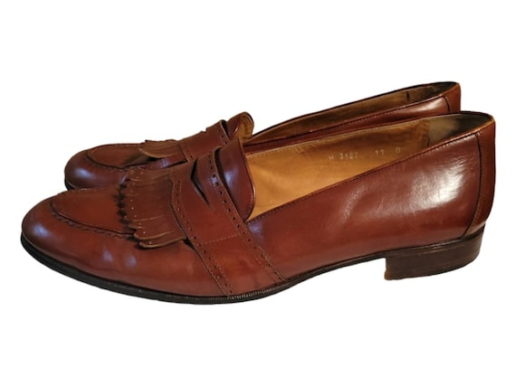 Polo Ralph Lauren Leather Penny Loafers with Frin… - image 2