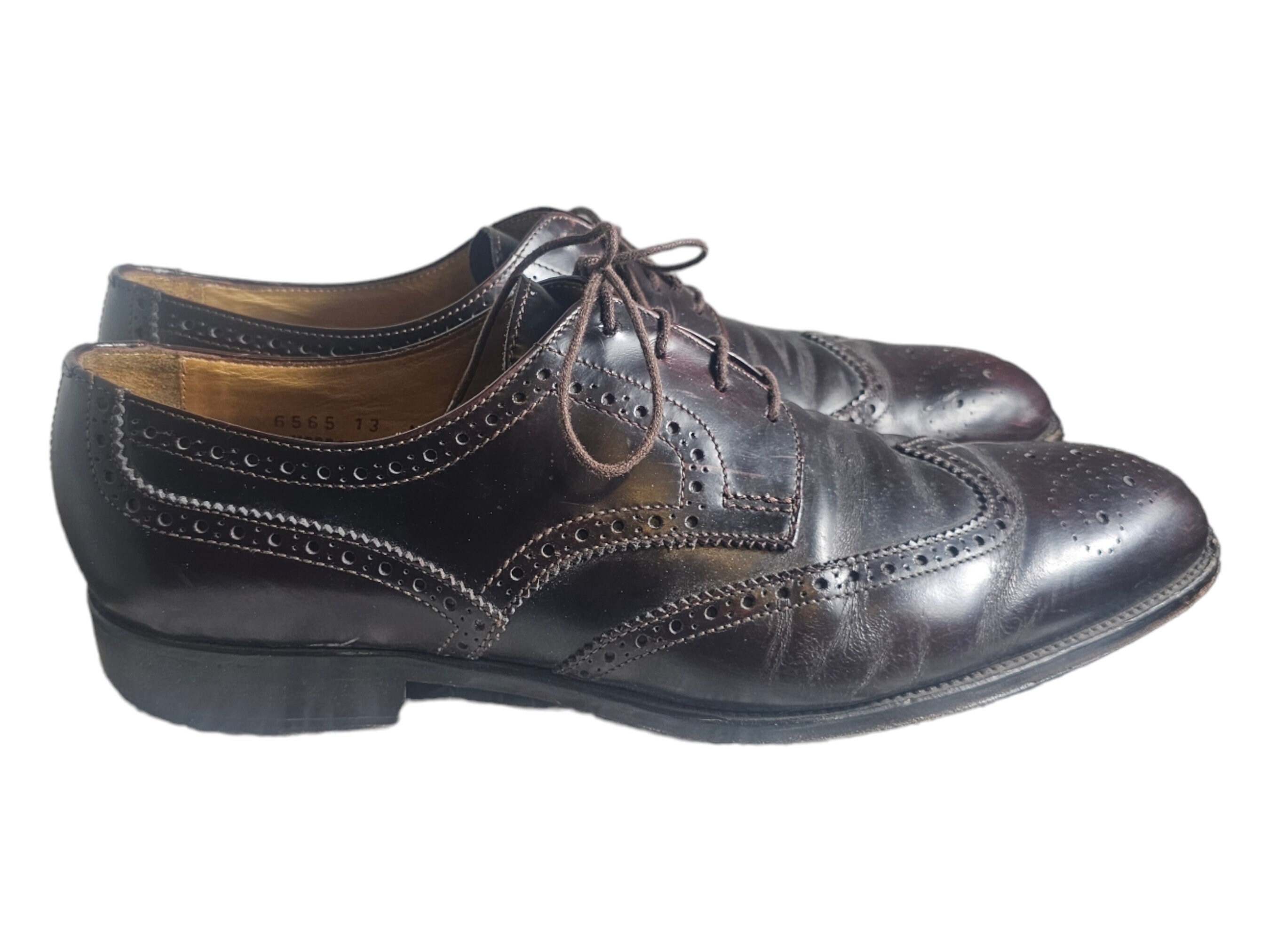 Barneys NY Co-op Oxford Dress Shoes Mens Sz 13 M Brown 
