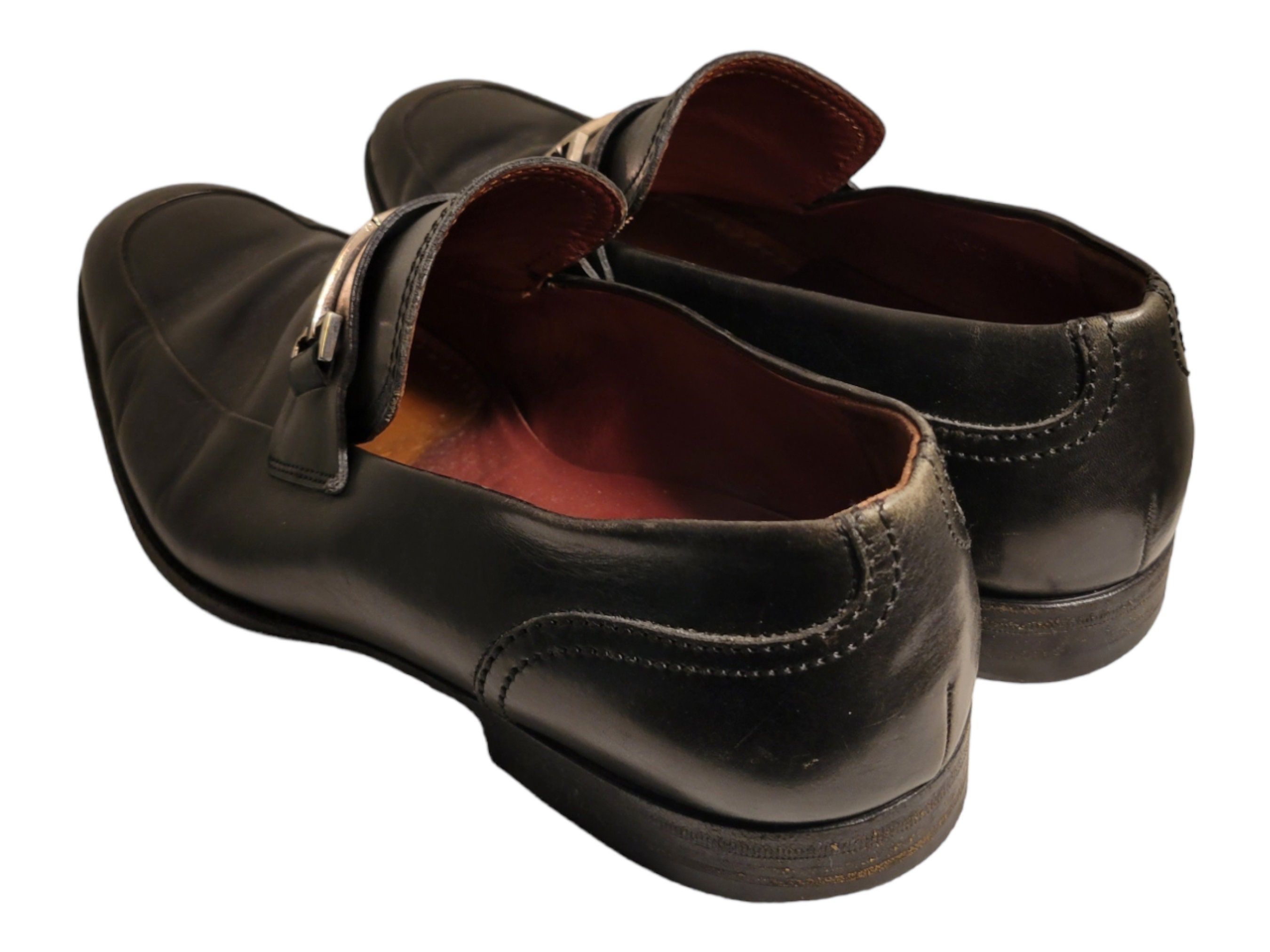 Authentic Later 1980s Era Black Leather Gucci Loafers. Made  display picture 2