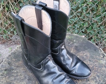 Vintage SONORA BOOTS Black Roper Boots/authentic Sonora - Etsy