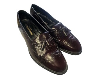 Vintage Brown Leather Oxfords - Men display picture 2